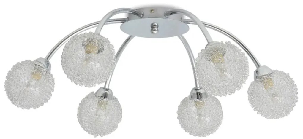 mennyezeti lámpa 6 db 240 W-os G9-es LED izzóval