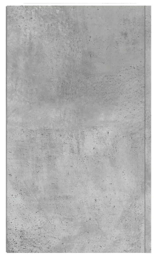 betonszürke szerelt fa faliszekrény 75 x 35 x 60 cm