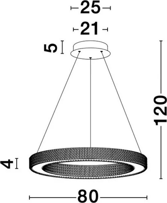 NOVALUCE 9285810 Modern Led Függesztett Lámpa LED IP20