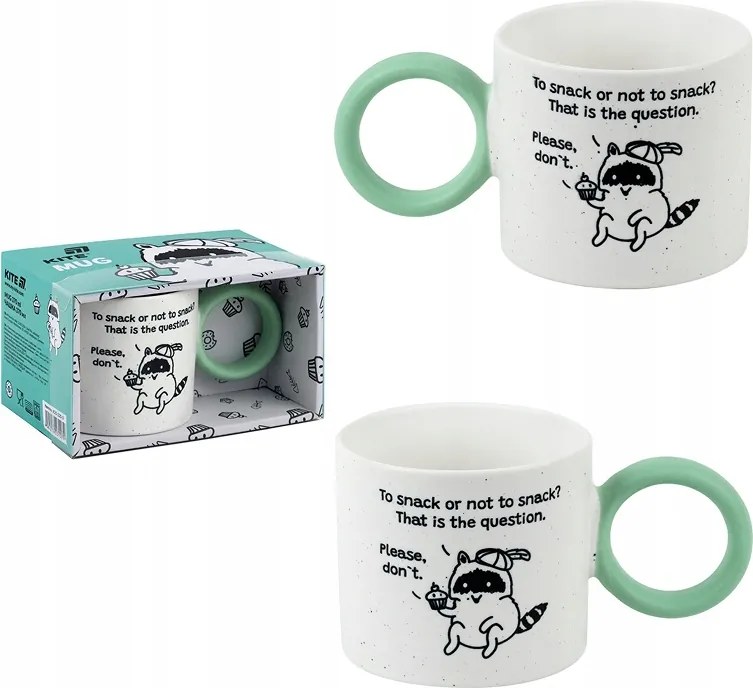 Kerámia bögre fehér 370 ml karácsonyi ajándék Kite