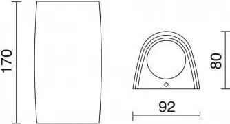 NOVOLUX 793A-G21X1A-01 ESTEL Modern Kültéri Fali Lámpa Fehér GU10 IP55