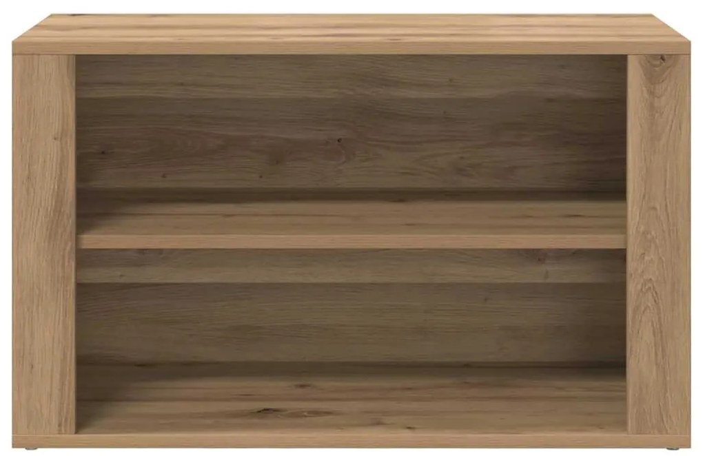 Cipőtartó polcokkal kézműves tölgy 75 x 35 x 45 cm Faanyag
