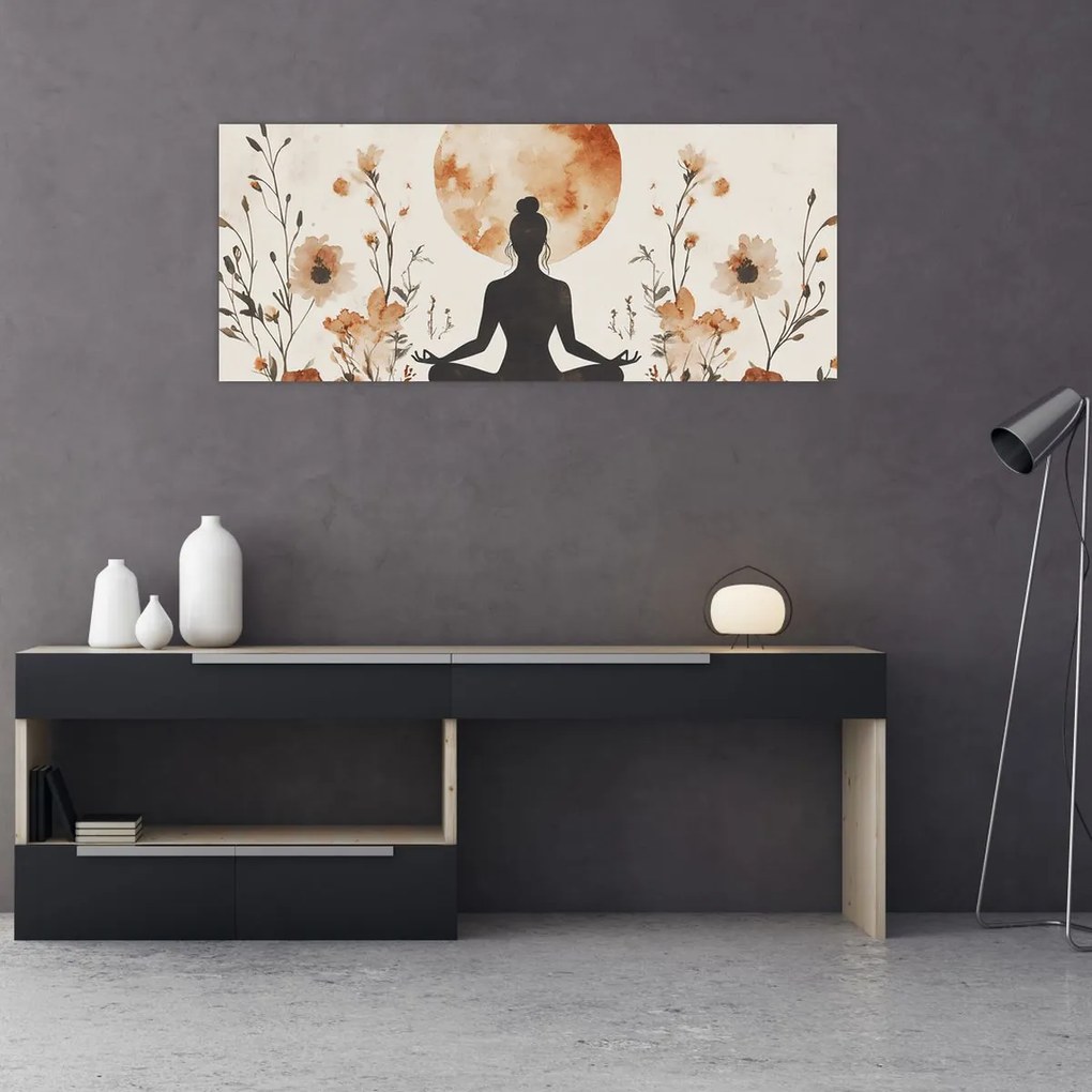 Kép - Narancssárga jóga (120x50 cm)