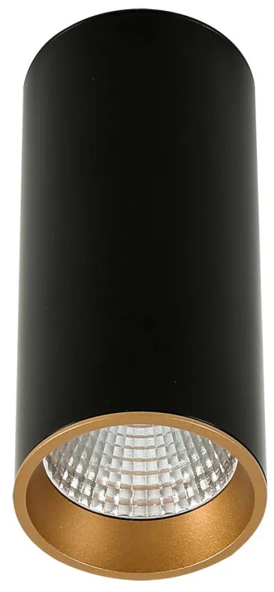 ITALUX SLC7392-12W-BL MOLDES Hengeres Mennyezeti Lámpa Fekete, Arany LED IP20