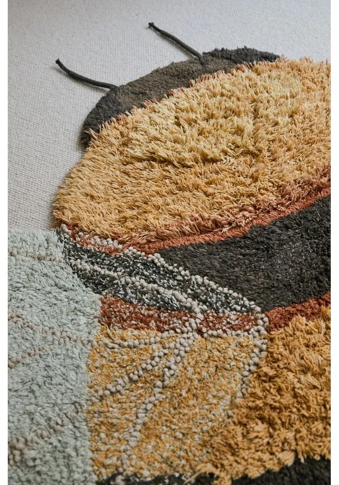 Sárga mosható kézi szövésű pamut gyerek szőnyeg 115x150 cm Bee – Lorena Canals
