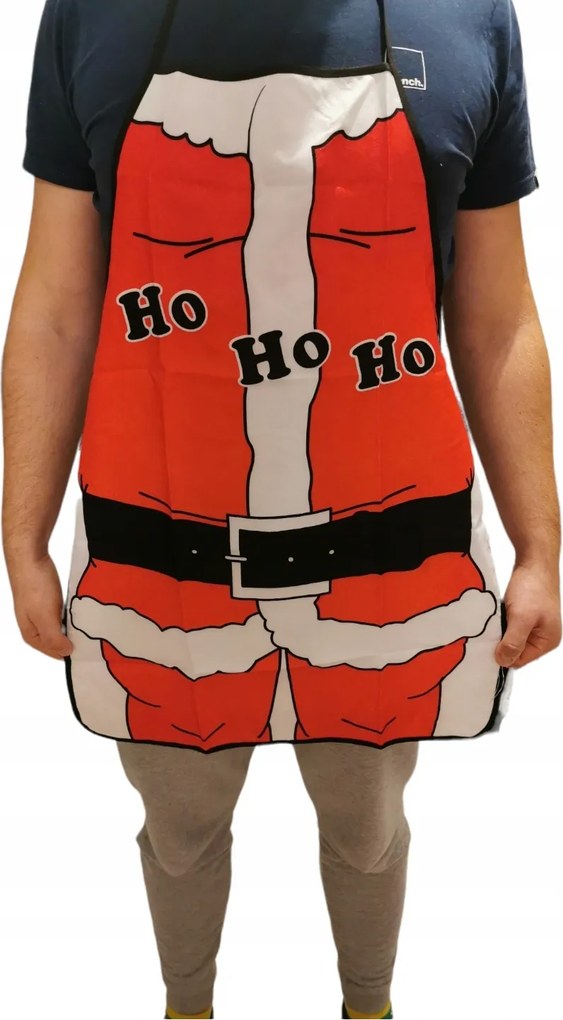 Karácsonyi Konyhai Kötény Mikulás Télapó 72cm