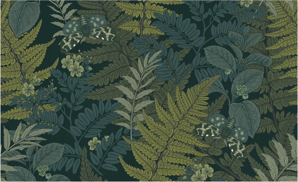 Fotótapéta Flizelin Fali Ragasztó Szett Zöld elegancia 416x254 Ragasztó