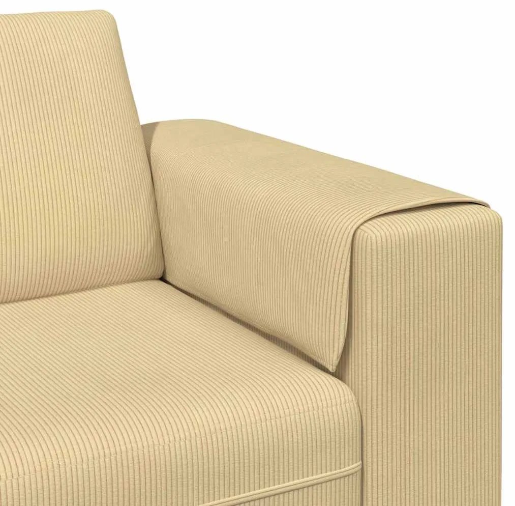 Szövet kanapé párnával Szürke zöld 208 cm Bársony anyag