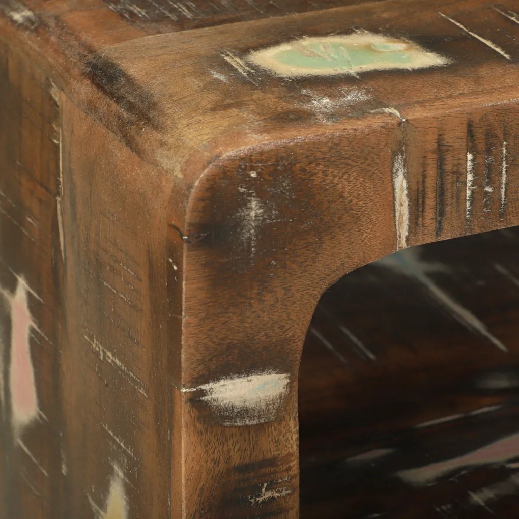 TV szekrény 100x32x36 cm Tömör fa újrahasznosított