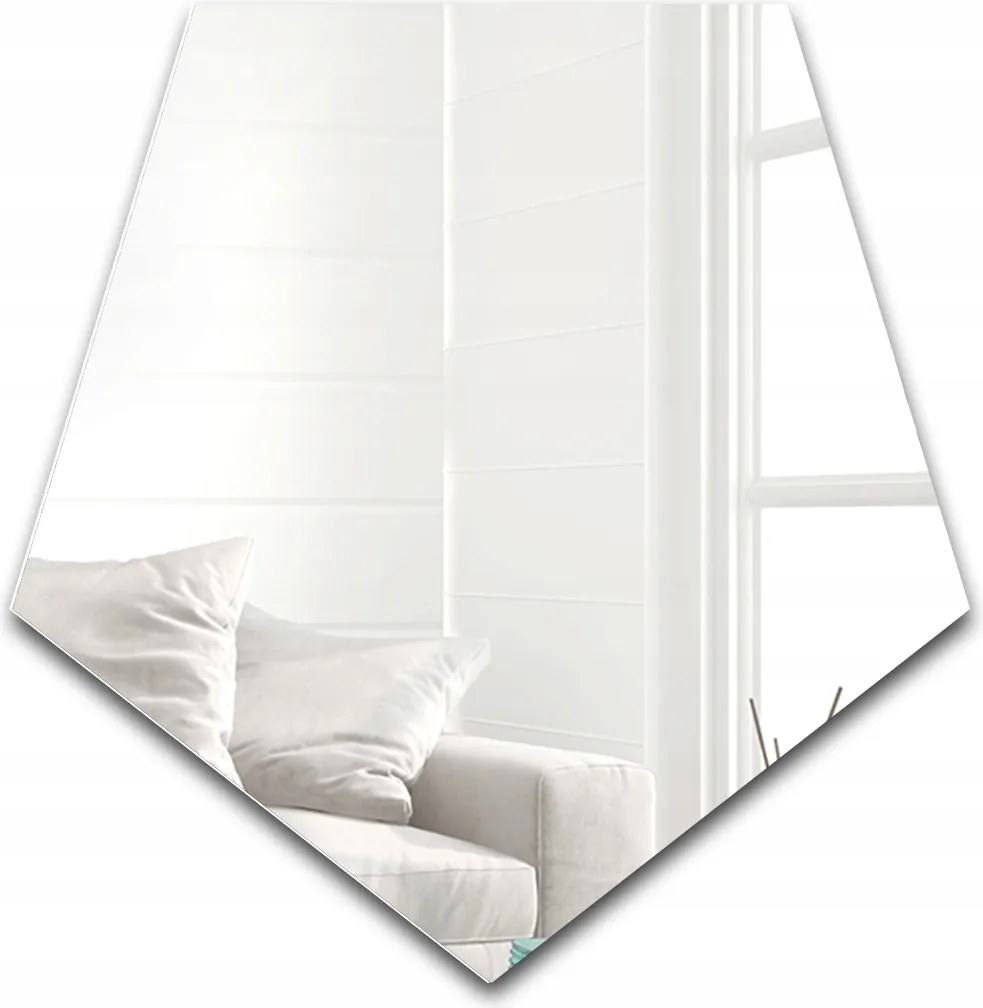 Penta geometrikus formájú tükör 160x152 falra szerelhető