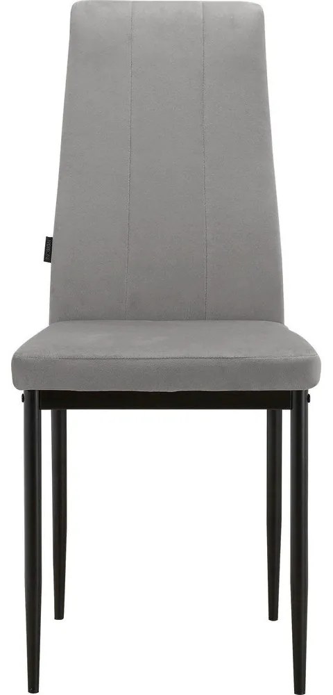 Szürke bársony étkezőszék szett 2 db-os Kelly – Støraa