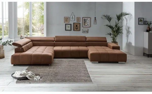 Sarokkanapé U alakban TROPEA balos barna