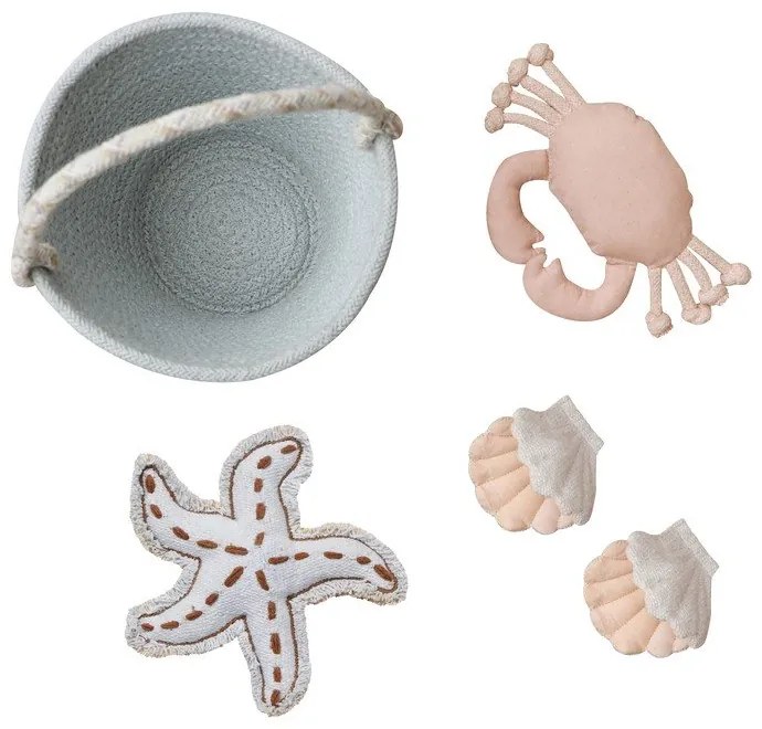 Bézs pamut gyerek játszószőnyeg ø120 cm Island – Lorena Canals