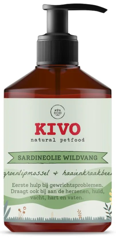 KIVO - Szardíniaolaj Zöldkagylóval és Cápaporccal, 500 ml