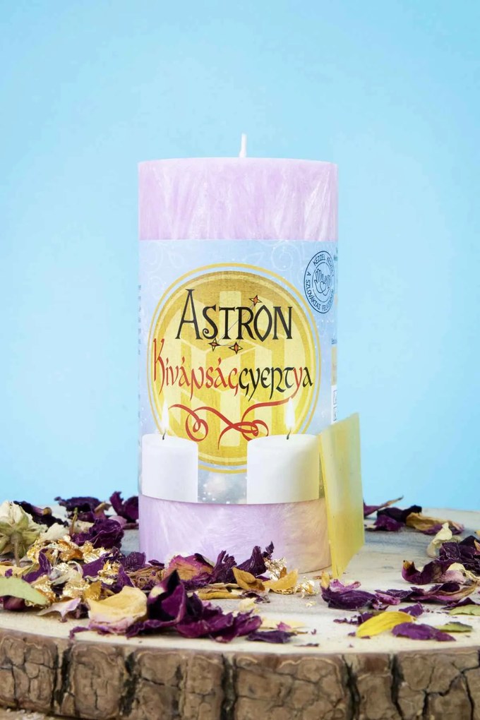 Astron Kívánsággyertya - Henger 11 cm - púderrózsaszín (R3)