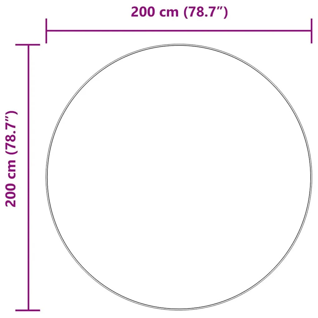 sötétszürke hosszú szálú NAVARRA bozontos szőnyeg 200x200 cm