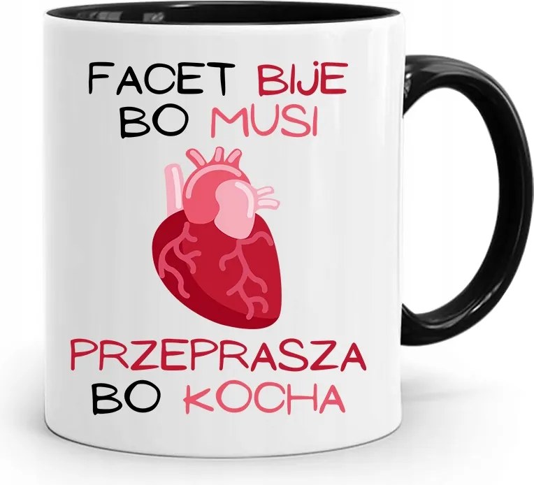 Fekete Bögre Fiúnak Bocsánatot Kér, Mert Szereti A fényképes nyomatot