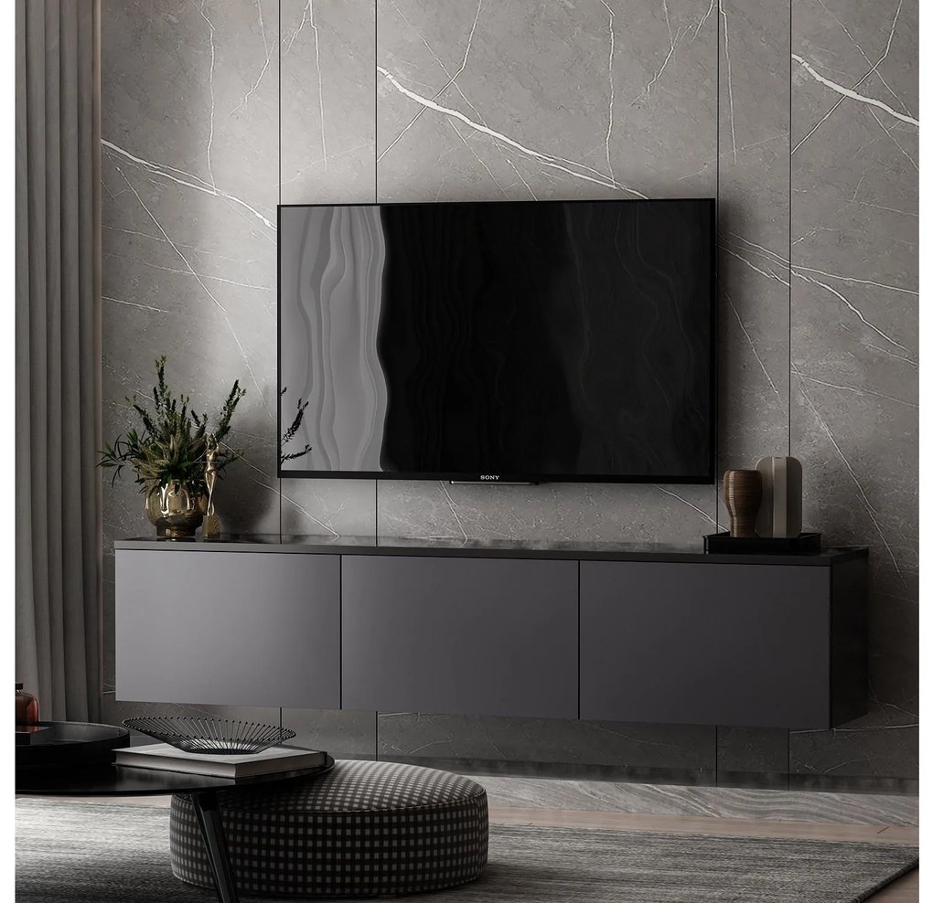 TV asztal/szekrény Naomy (antracit). 1088738