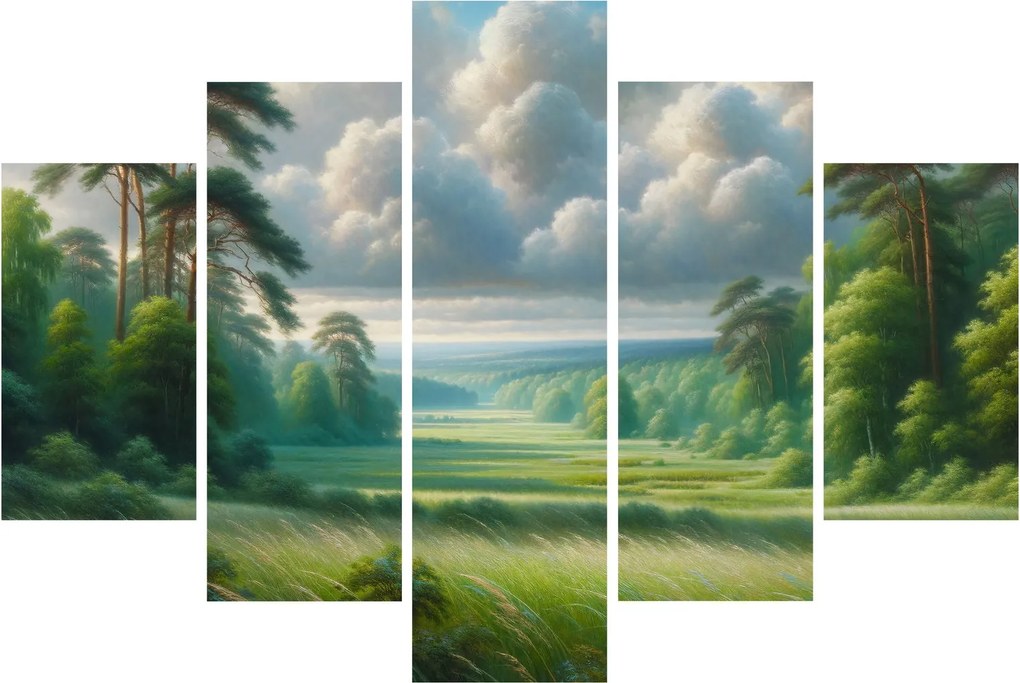 Kép - Zöld táj (150x105 cm)