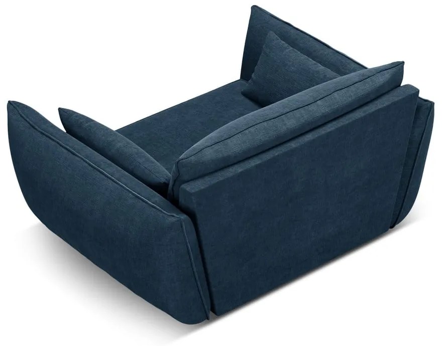 Sötétkék fotel Vanda – Mazzini Sofas