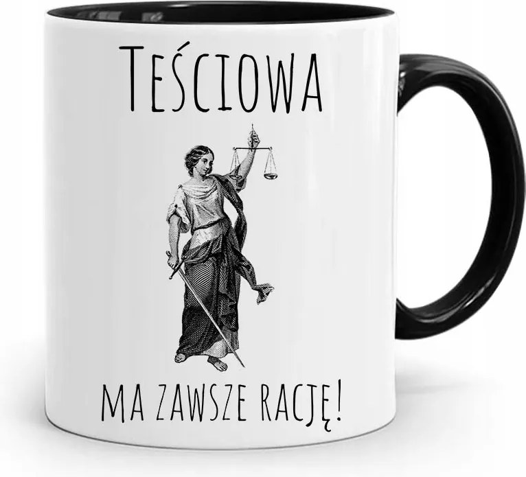 A Fekete Anyós Bögrének Mindig Igaza Van A fényképes nyomtatással