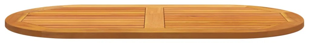 Asztallap 110x55x2,2 cm Ovális Tömör Fa Akácfa