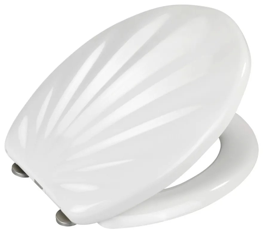 Premium Sea Shell fehér WC-ülőke, 45,5 x 38 cm - Wenko