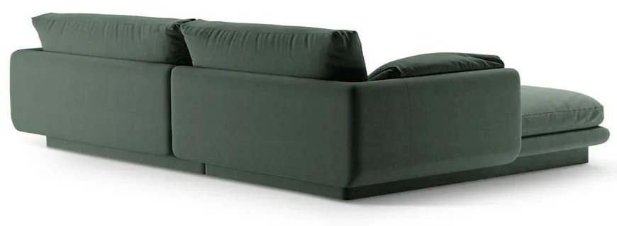 Sötétzöld sarokkanapé (jobb oldali) Torino – Micadoni Home