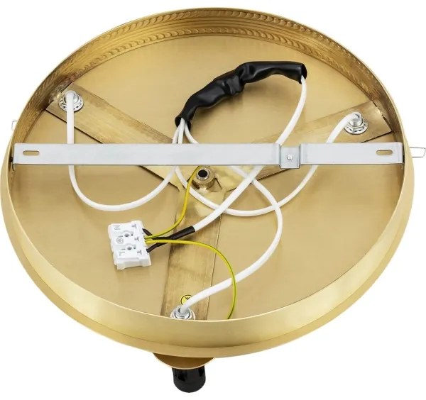 Argon 6290 - Mennyezeti lámpa FABIO 3xE14/7W/230V alabástrom arany