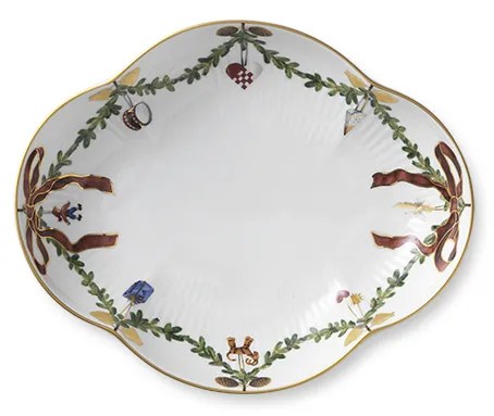Star Fluted karácsonyi tányér, 22 cm - Royal Copenhagen