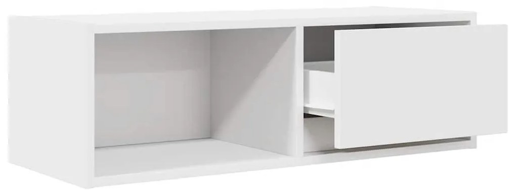 fehér szerelt fa TV-szekrény 80x31x25,5 cm