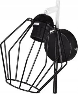 Fali lámpa fekete loft fém Led Kaja Benet