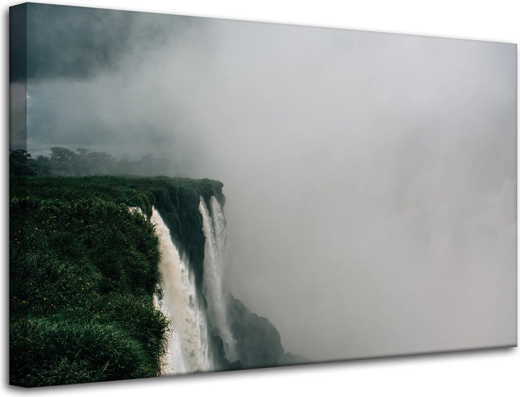 Vászonkép Természet Hegyek vízesés 80x50 cm