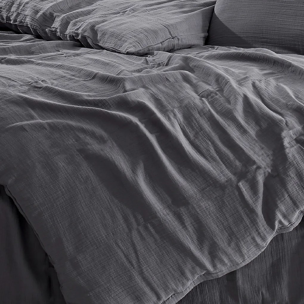 4Home Muszlin ágynemű Steel, 220 x 200 cm, 2 db 70 x 90 cm