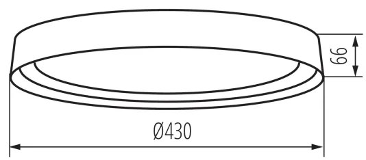 Kanlux 37317 - LED Mennyezeti lámpa NIFU LED/17,8W/230V átm. 43 cm fehér/barna