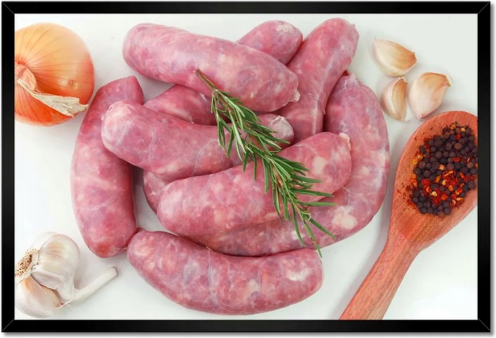 Poszterek keretben 60x40 Saját kolbász Termékek
