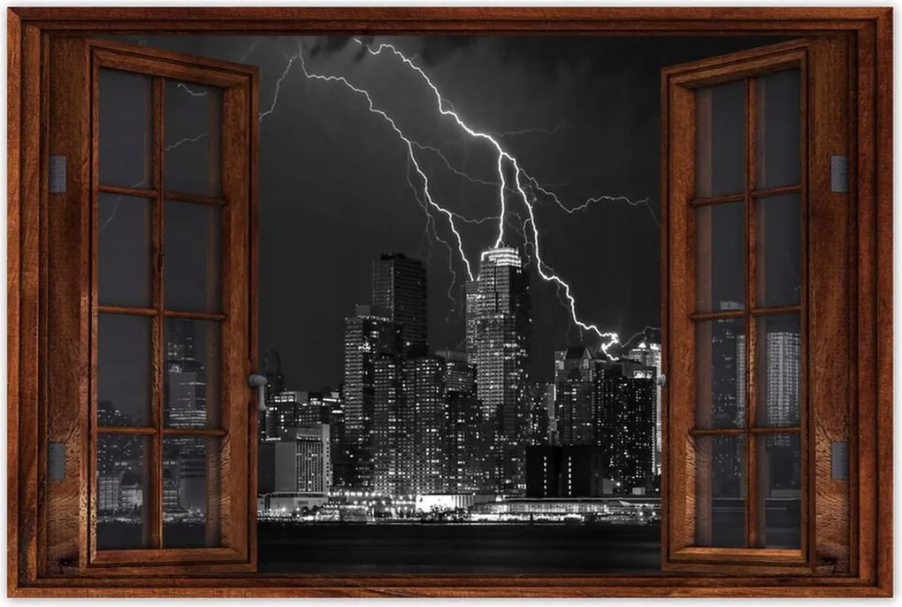 Poszterek 90x60 Villámok New Yorkban