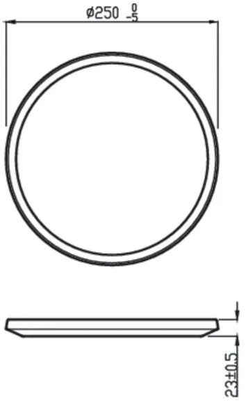 Philips - LED Dimmelhető mennyezeti lámpa SUPERSLIM CL550 LED/15W/230V