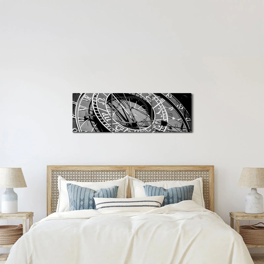Kép - Csillagászati óra, Prága, Cseh Köztársaság (órával) (90x30 cm)