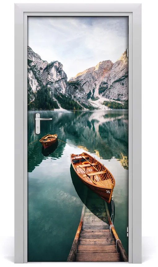 Poszter tapéta ajtóra A csónak a tavon 75x205 cm