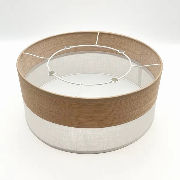 Mennyezeti lámpa SIRJA WOOD 1xE27/15W/230V átm. 35 cm fehér/tölgy