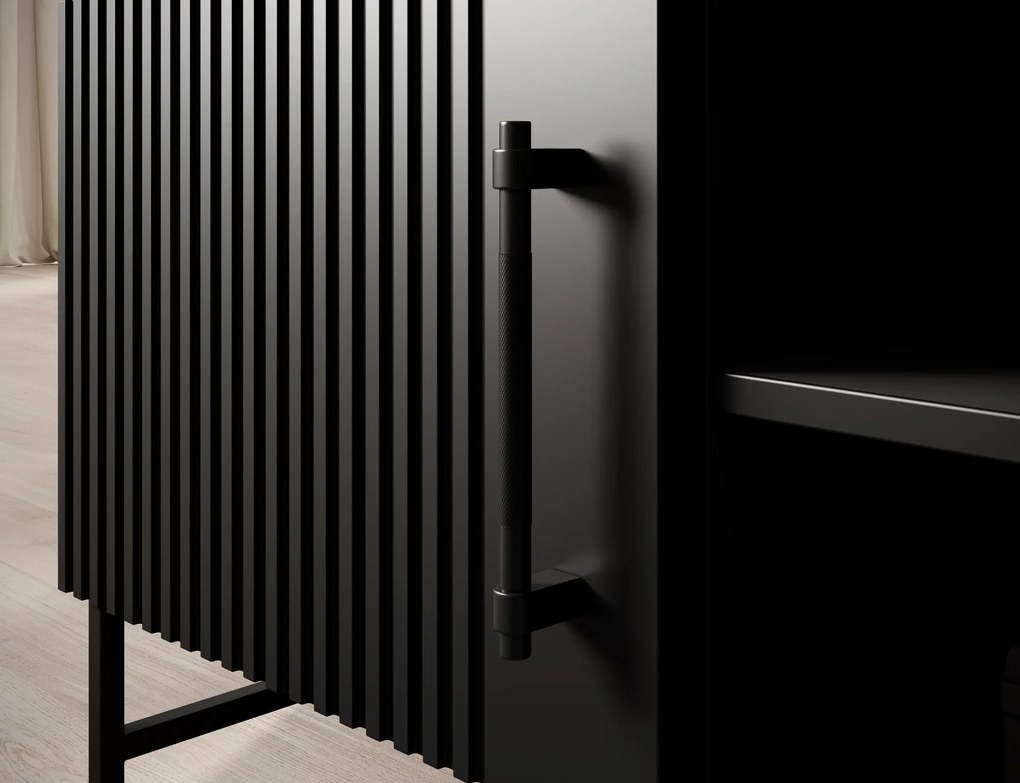 RTV asztal RAFTT 152x55 cm, fekete