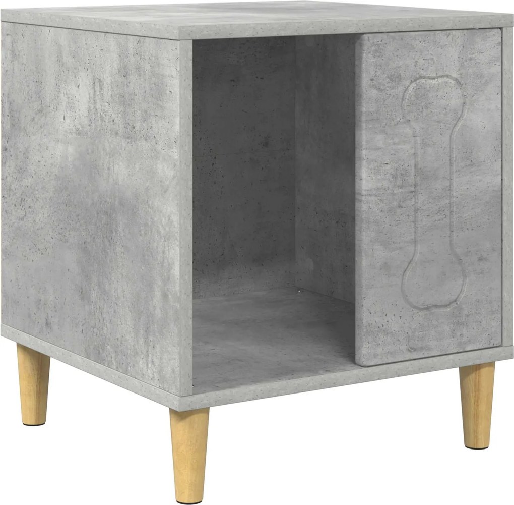 vidaXL Kutyaház Beton 44 x 42 x 49 cm Faanyag