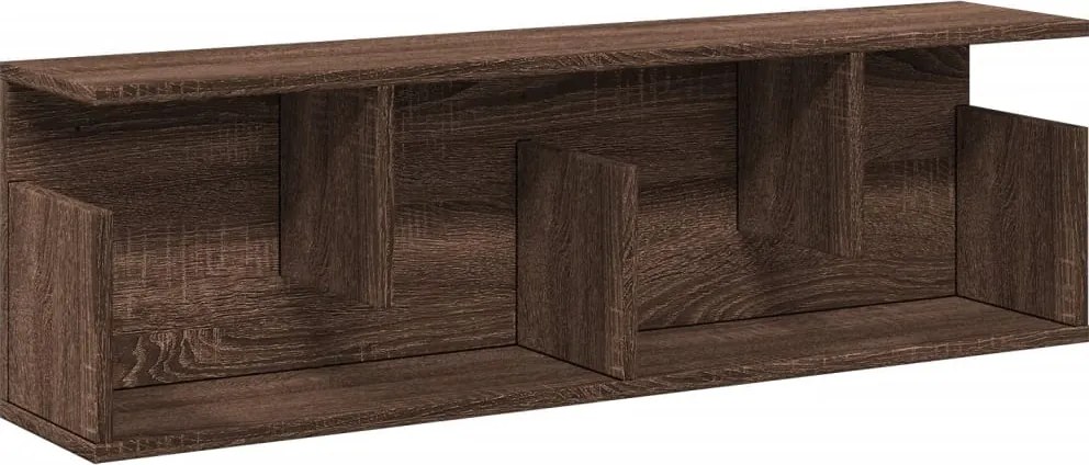 vidaXL barna tölgy színű szerelt fa fali szekrény 100 x 20 x 30 cm