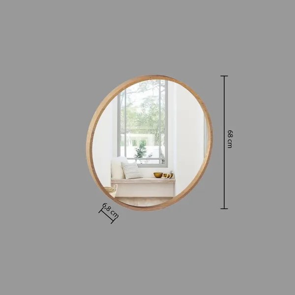 Atmosphera - Fali tükör LETIZIA átm. 68 cm