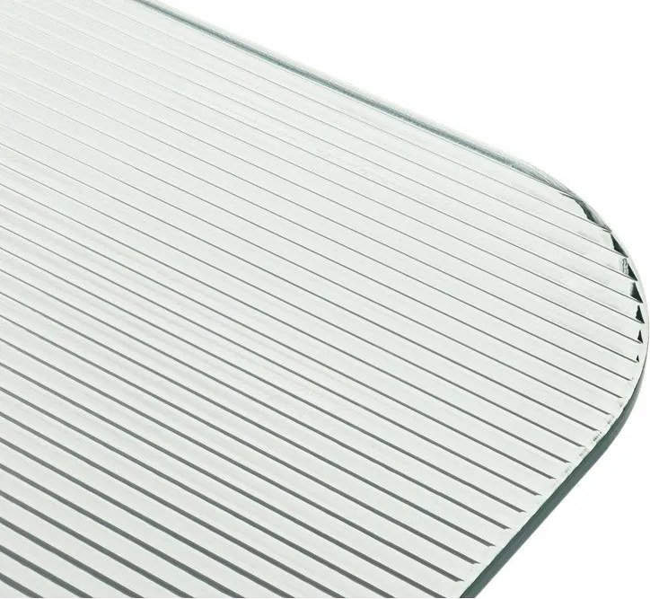 Fekete dohányzóasztal üveg asztallappal 55x105 cm Kob – noo.ma