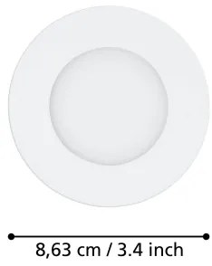 Eglo 31741 - 3x LED-es dimmelhető lámpatest FUEVA-Z 1xLED/2,8W/230V IP44 fehér