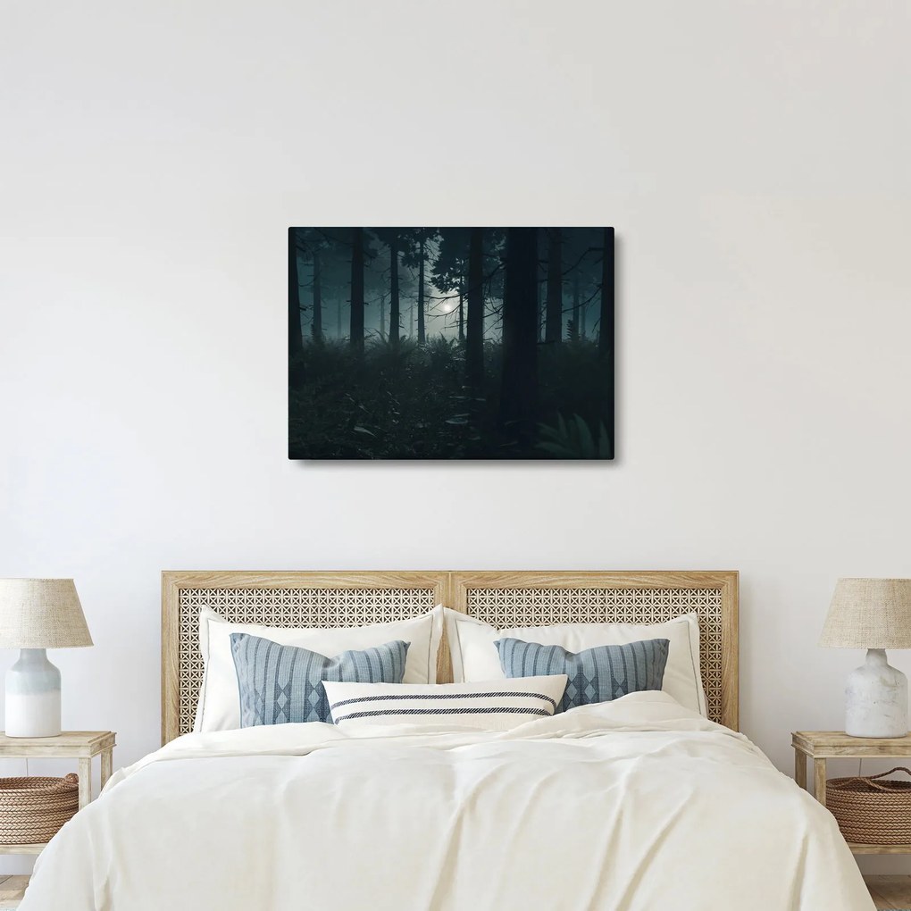 Kép - Páfrányok a holdfényben (70x50 cm)