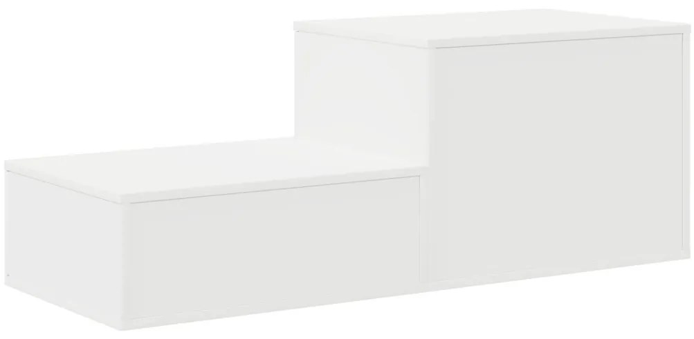 Fehér Tároló Szekrény 108x41x40 cm Mérnöki Fából