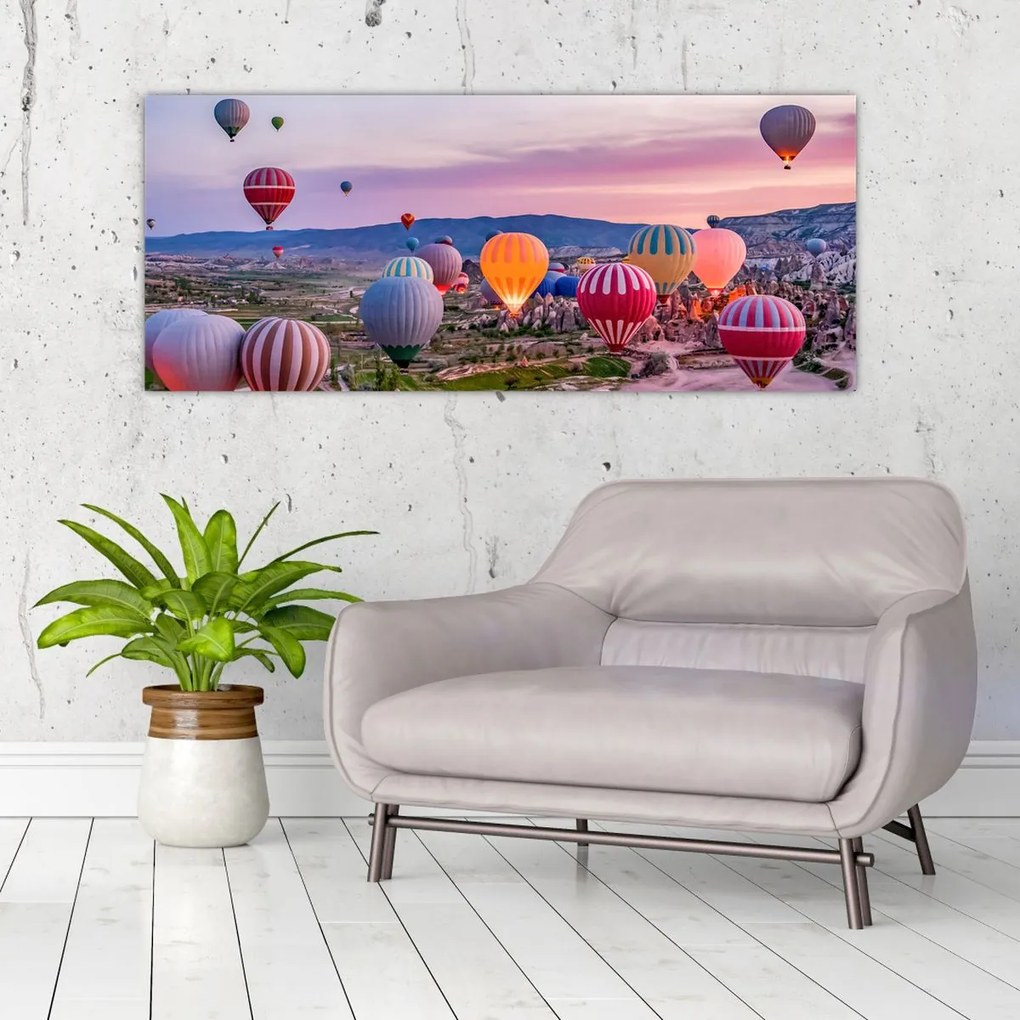 Kép - Hőlégballonok (120x50 cm)